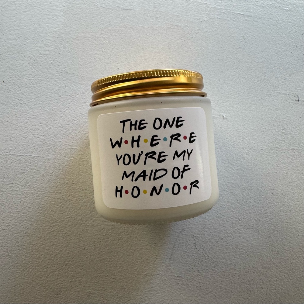 Friends Maid of Honor Candle